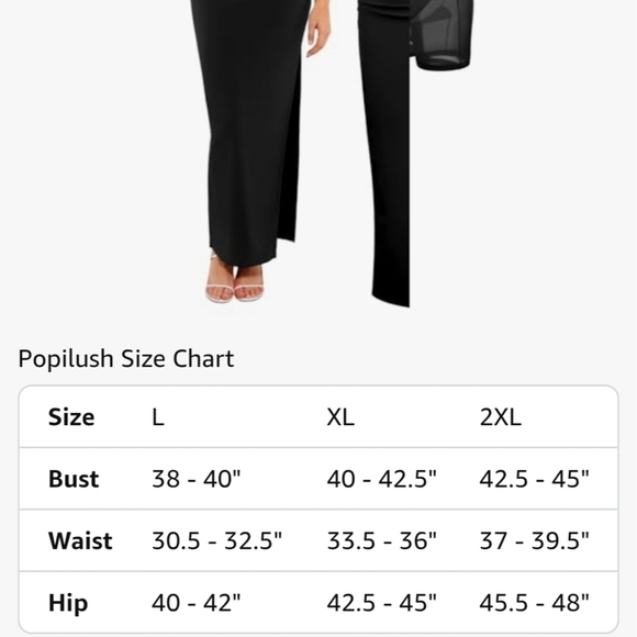 Chic Black Dress With Built In Shapewear NWT - Picture 7 of 16